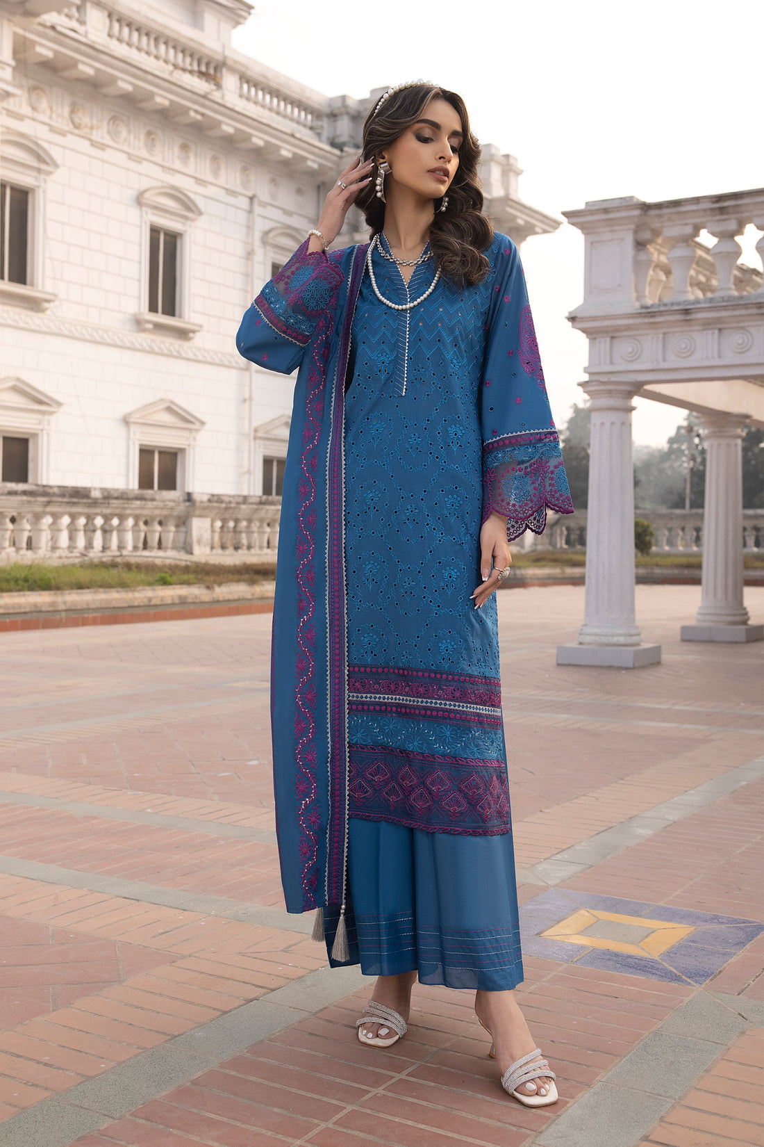 LSM | Spring Embroidered 24 | A-4 - Khanumjan  Pakistani Clothes and Designer Dresses in UK, USA 