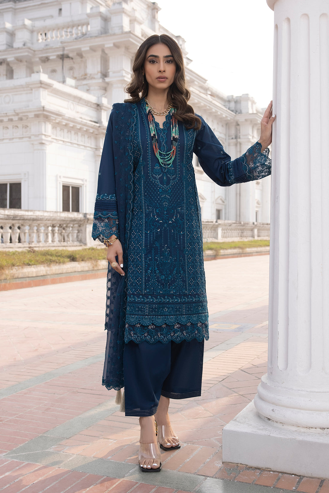 LSM | Spring Embroidered 24 | A-14 - Khanumjan  Pakistani Clothes and Designer Dresses in UK, USA 