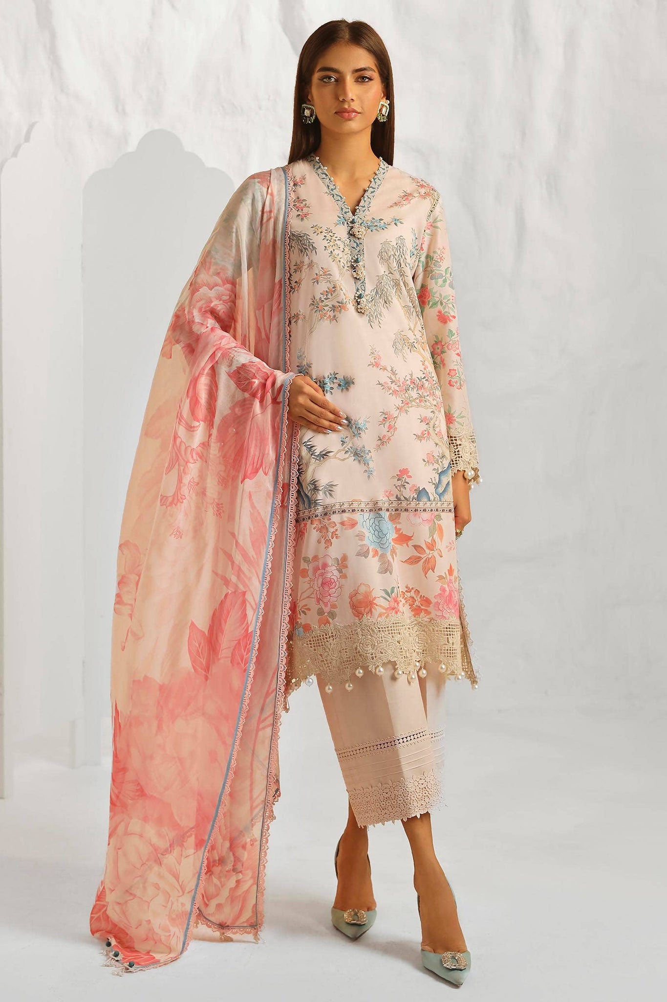 Sana Safinaz | Muzlin Summer 24 | 001A-CI - Khanumjan  Pakistani Clothes and Designer Dresses in UK, USA 