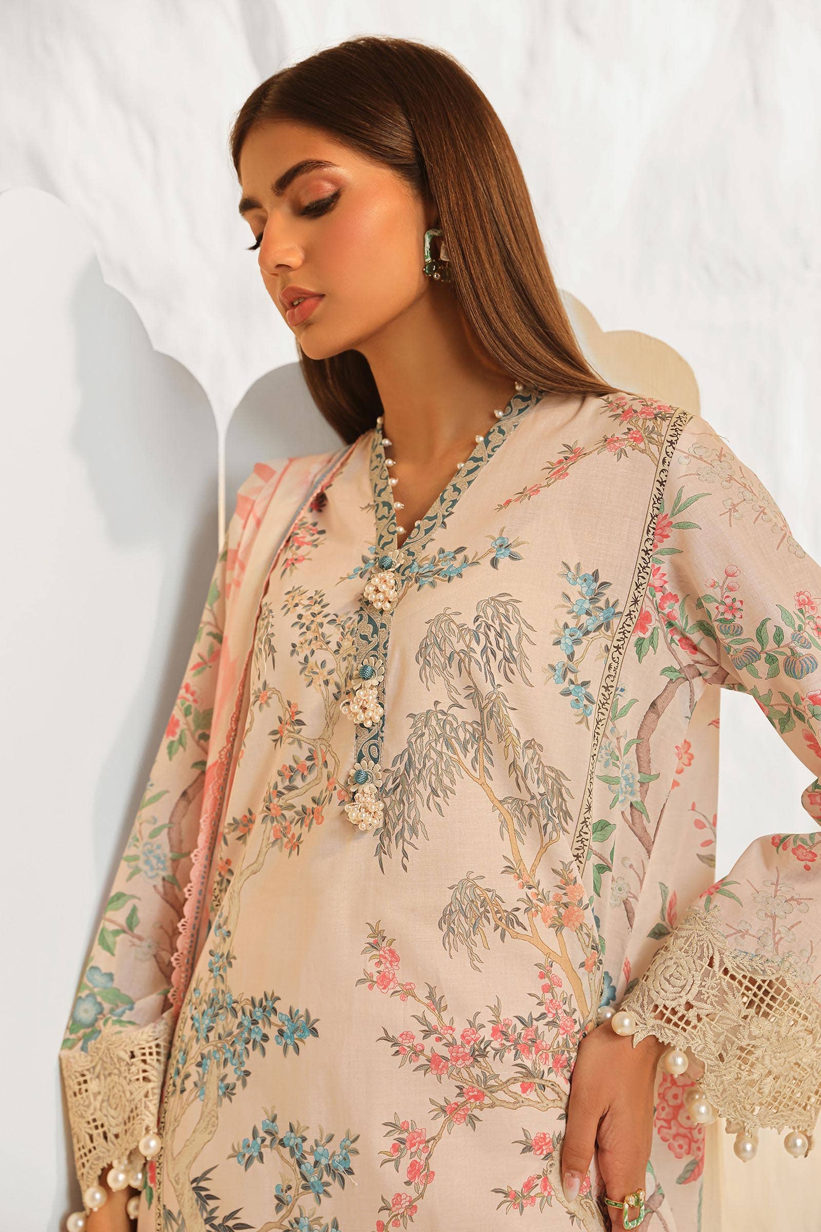 Sana Safinaz | Muzlin Summer 24 | 001A-CI - Khanumjan  Pakistani Clothes and Designer Dresses in UK, USA 