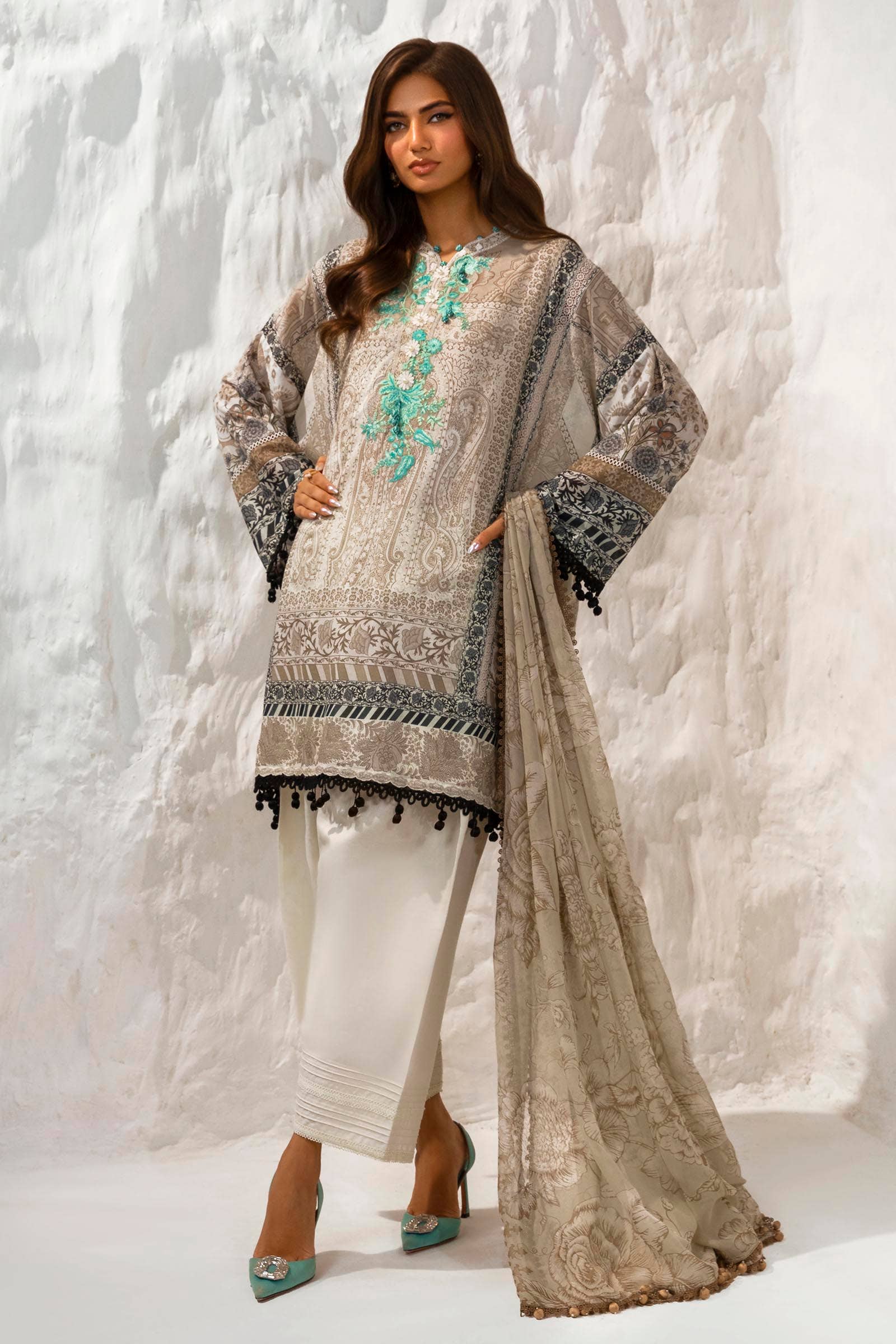 Sana Safinaz | Muzlin Summer 24 | 006A-CI - Khanumjan  Pakistani Clothes and Designer Dresses in UK, USA 