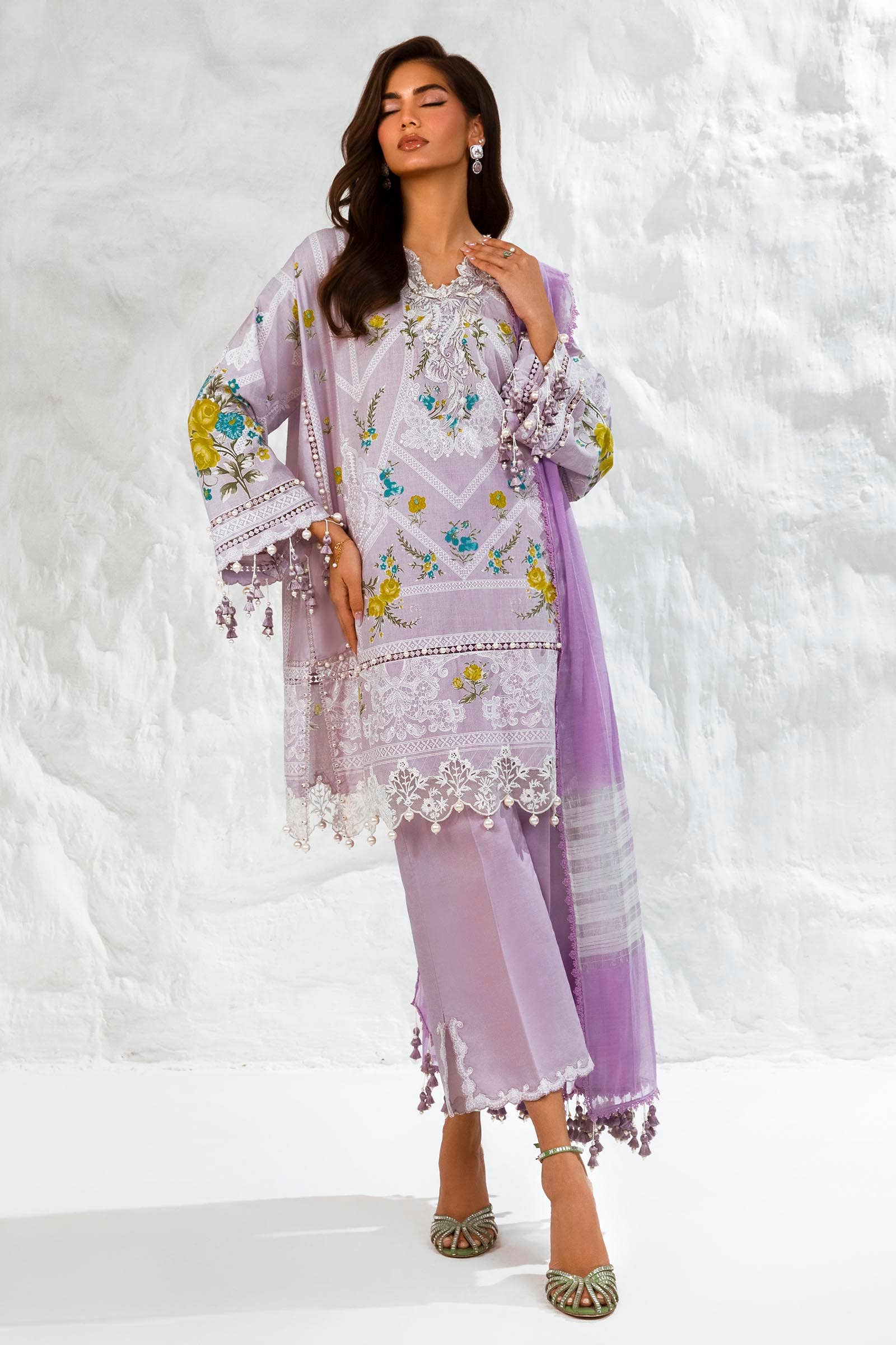 Sana Safinaz | Muzlin Summer 24 | 007A-DG - Khanumjan  Pakistani Clothes and Designer Dresses in UK, USA 