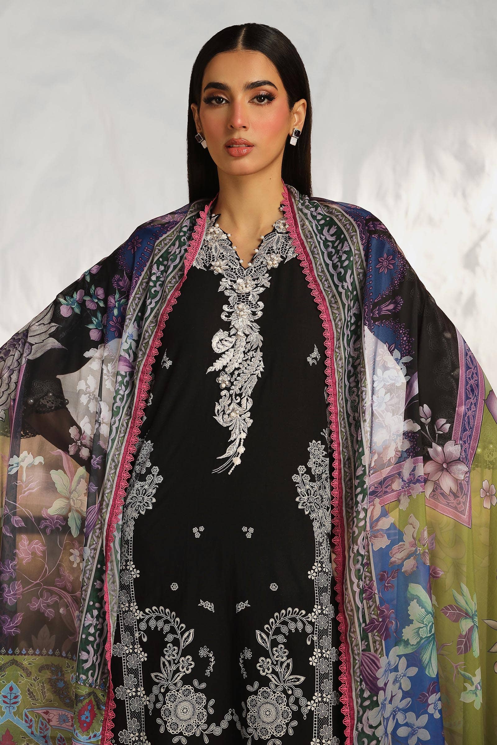 Sana Safinaz | Muzlin Summer 24 | 008A-CK - Khanumjan  Pakistani Clothes and Designer Dresses in UK, USA 