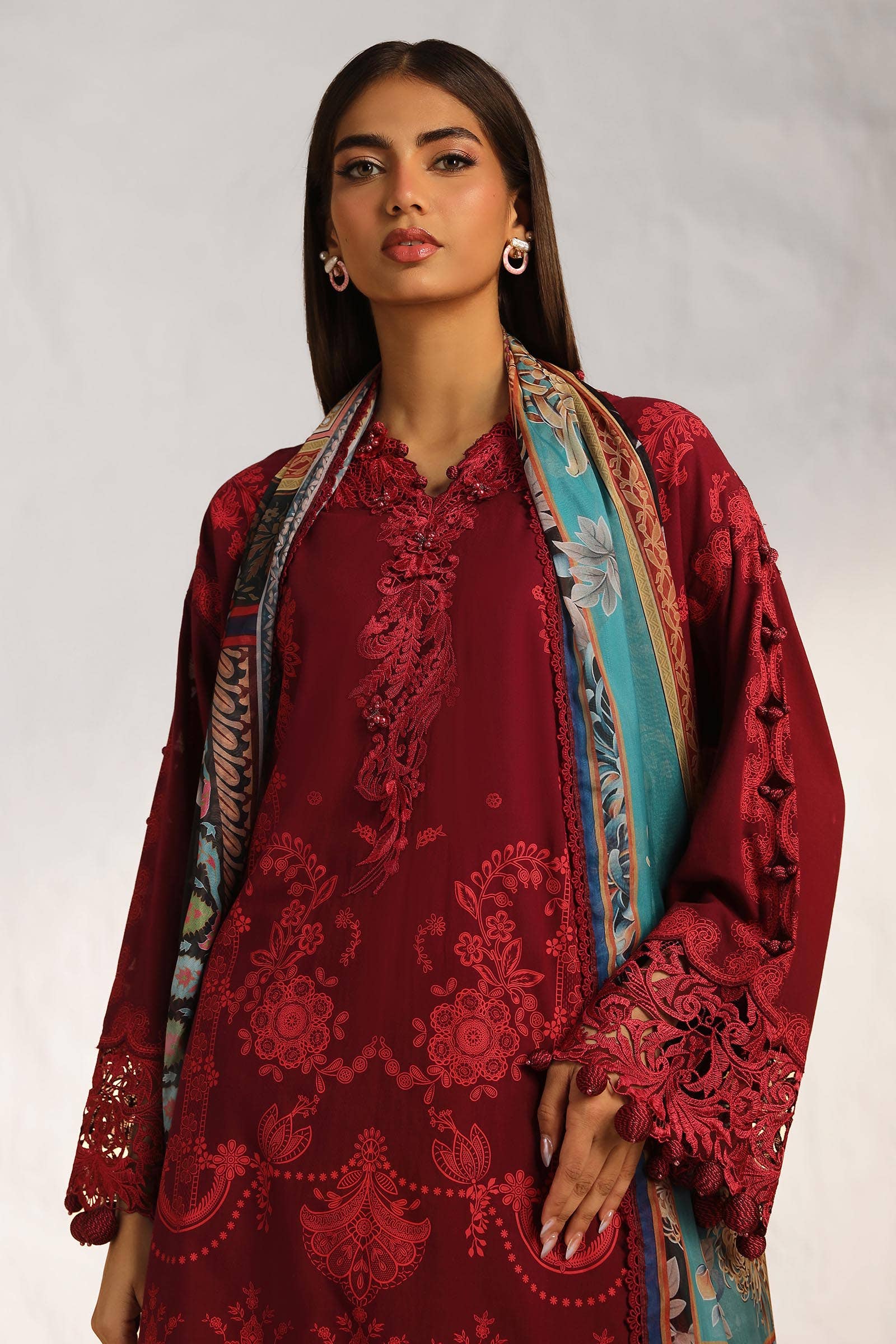 Sana Safinaz | Muzlin Summer 24 | 008B-CK - Khanumjan  Pakistani Clothes and Designer Dresses in UK, USA 