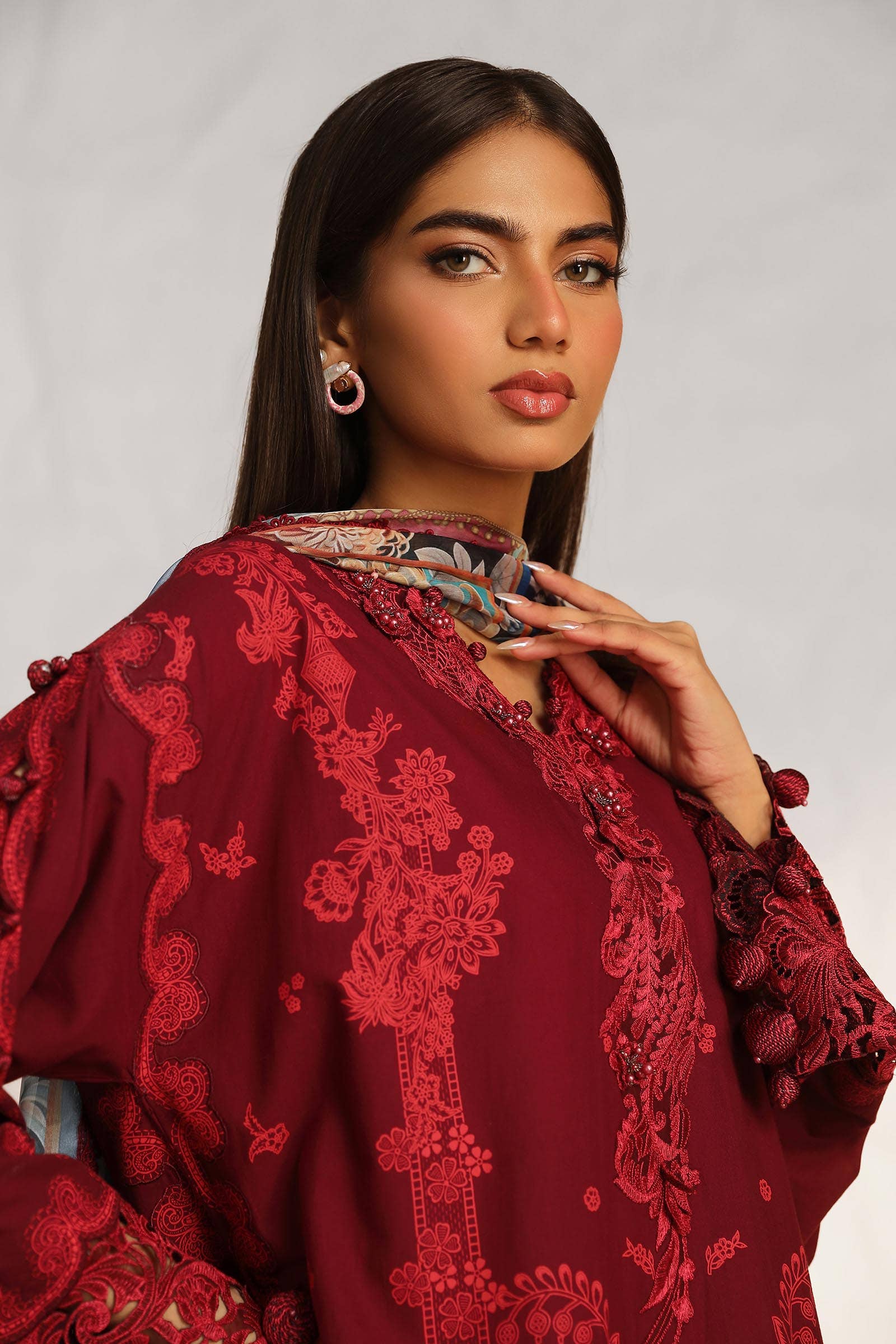 Sana Safinaz | Muzlin Summer 24 | 008B-CK - Khanumjan  Pakistani Clothes and Designer Dresses in UK, USA 