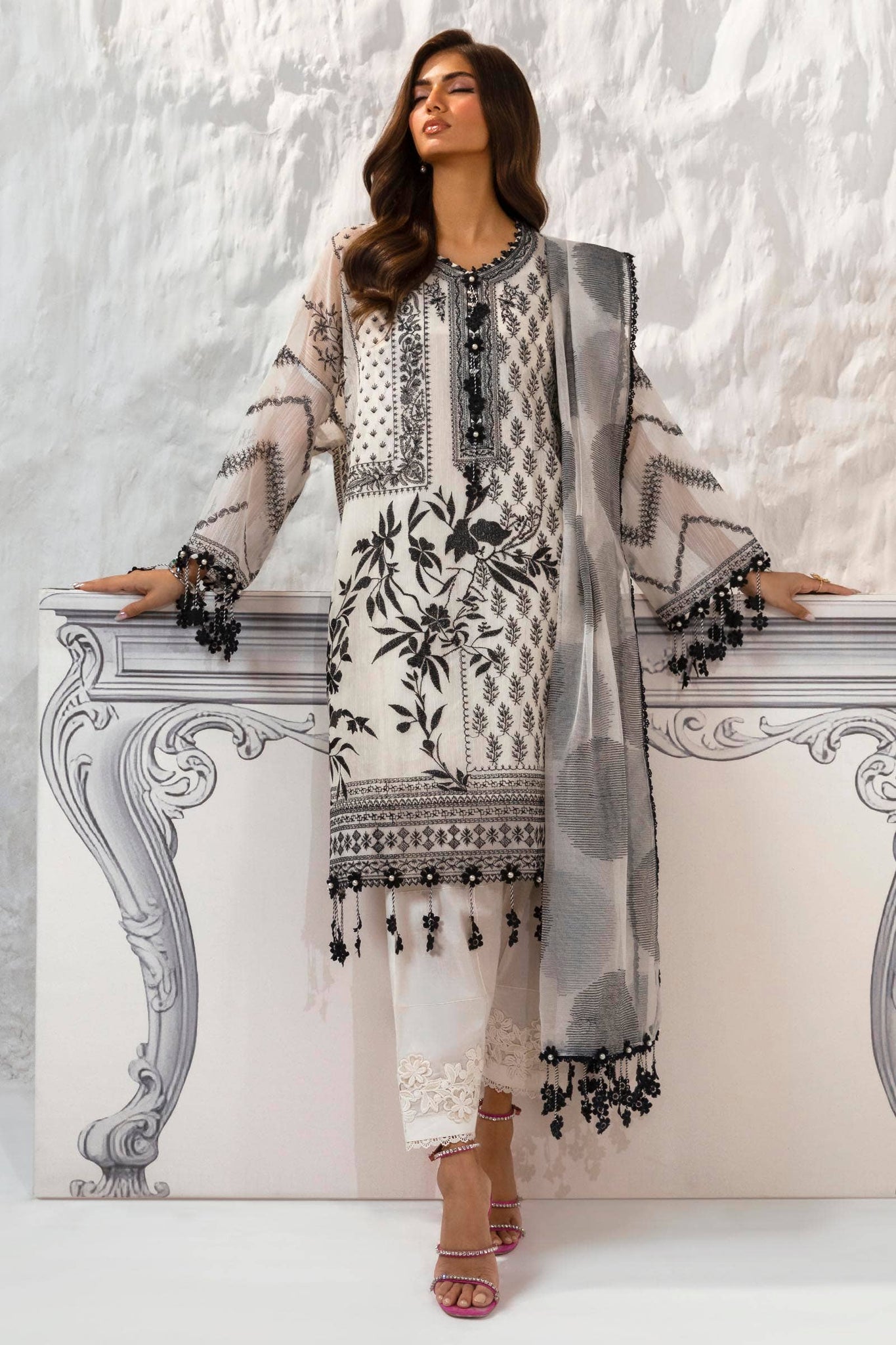 Sana Safinaz | Muzlin Summer 24 | 010B-CT - Khanumjan  Pakistani Clothes and Designer Dresses in UK, USA 