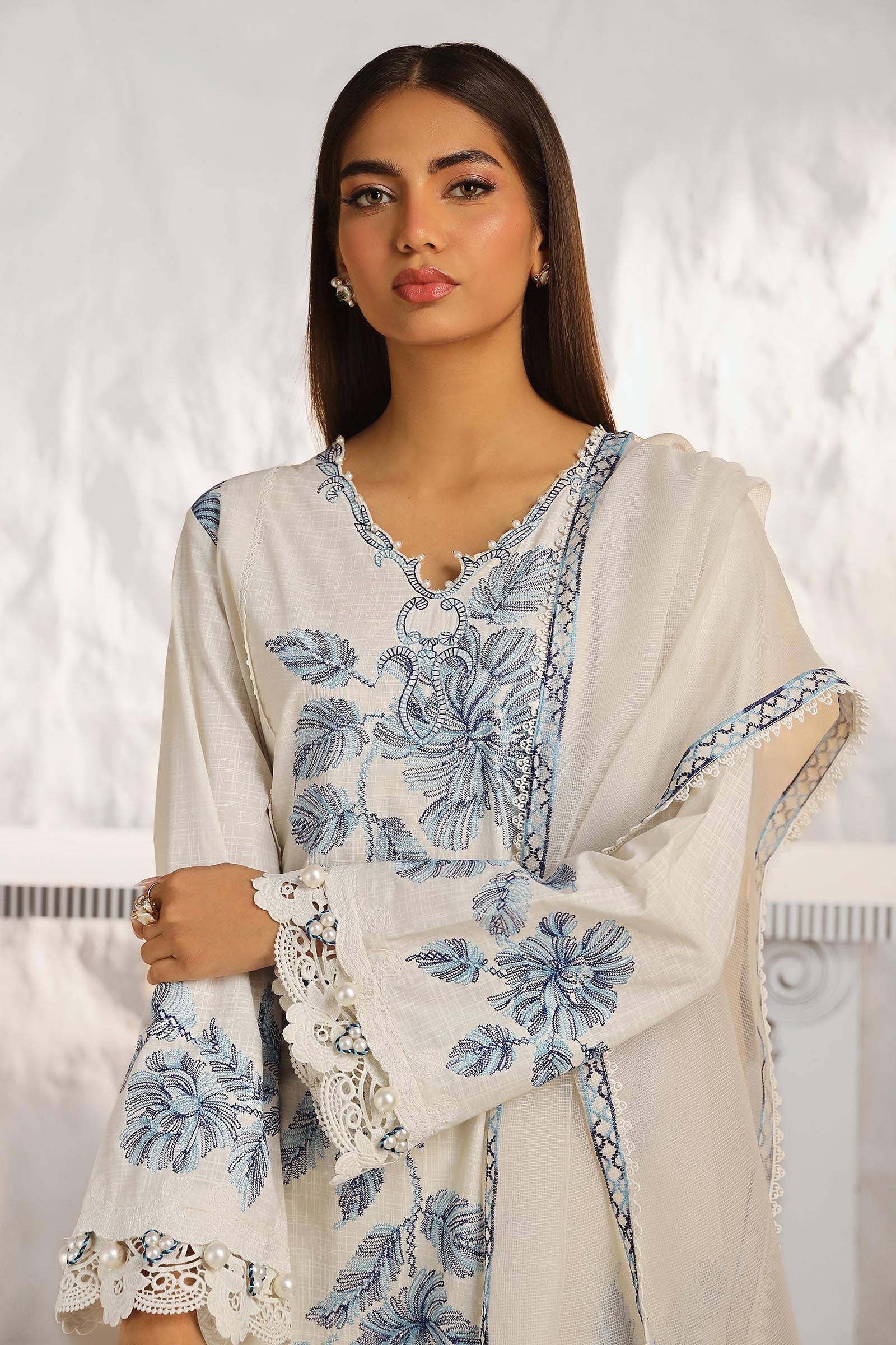 Sana Safinaz | Muzlin Summer 24 | 011A-CT - Khanumjan  Pakistani Clothes and Designer Dresses in UK, USA 