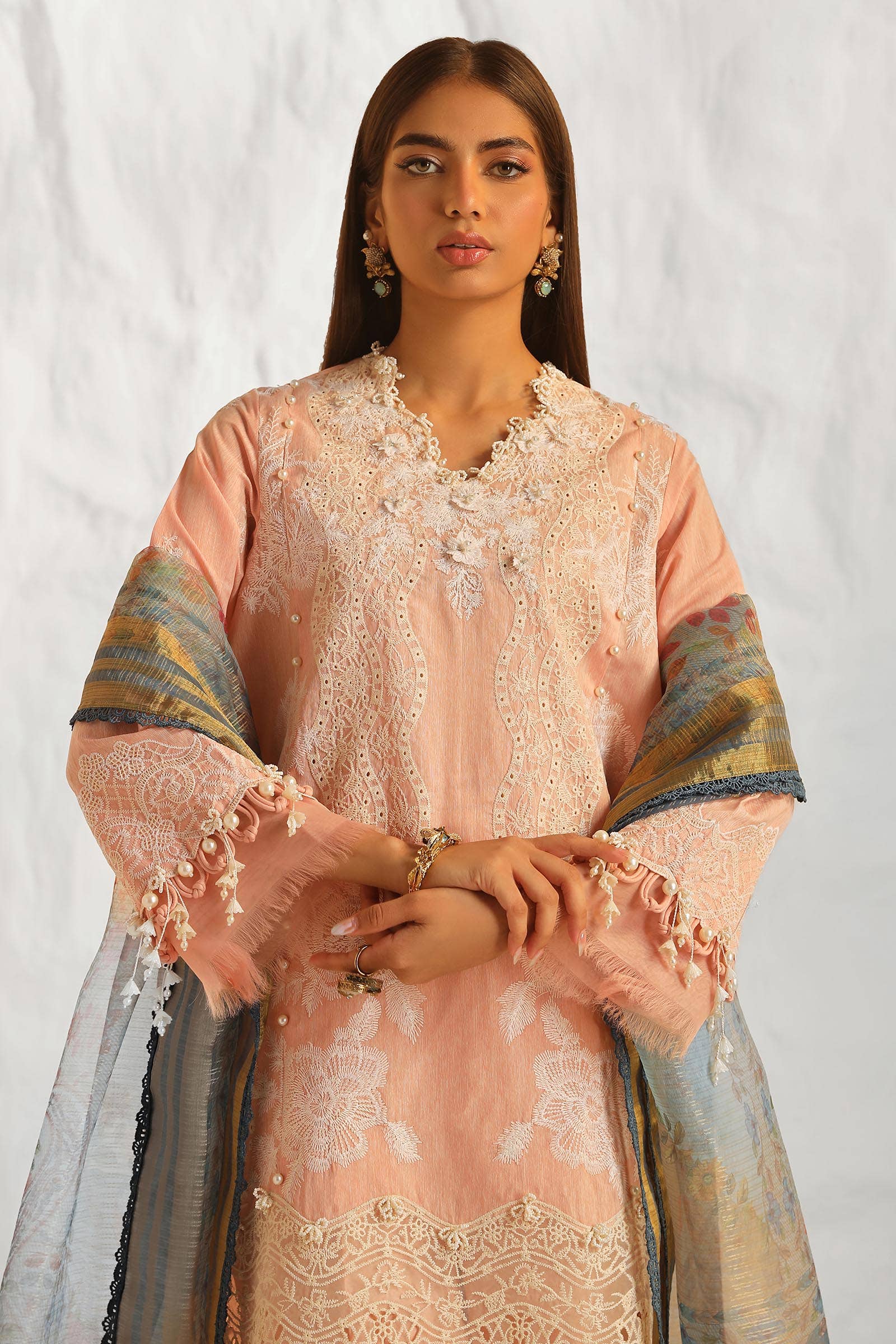 Sana Safinaz | Muzlin Summer 24 | 013A-DH - Khanumjan  Pakistani Clothes and Designer Dresses in UK, USA 