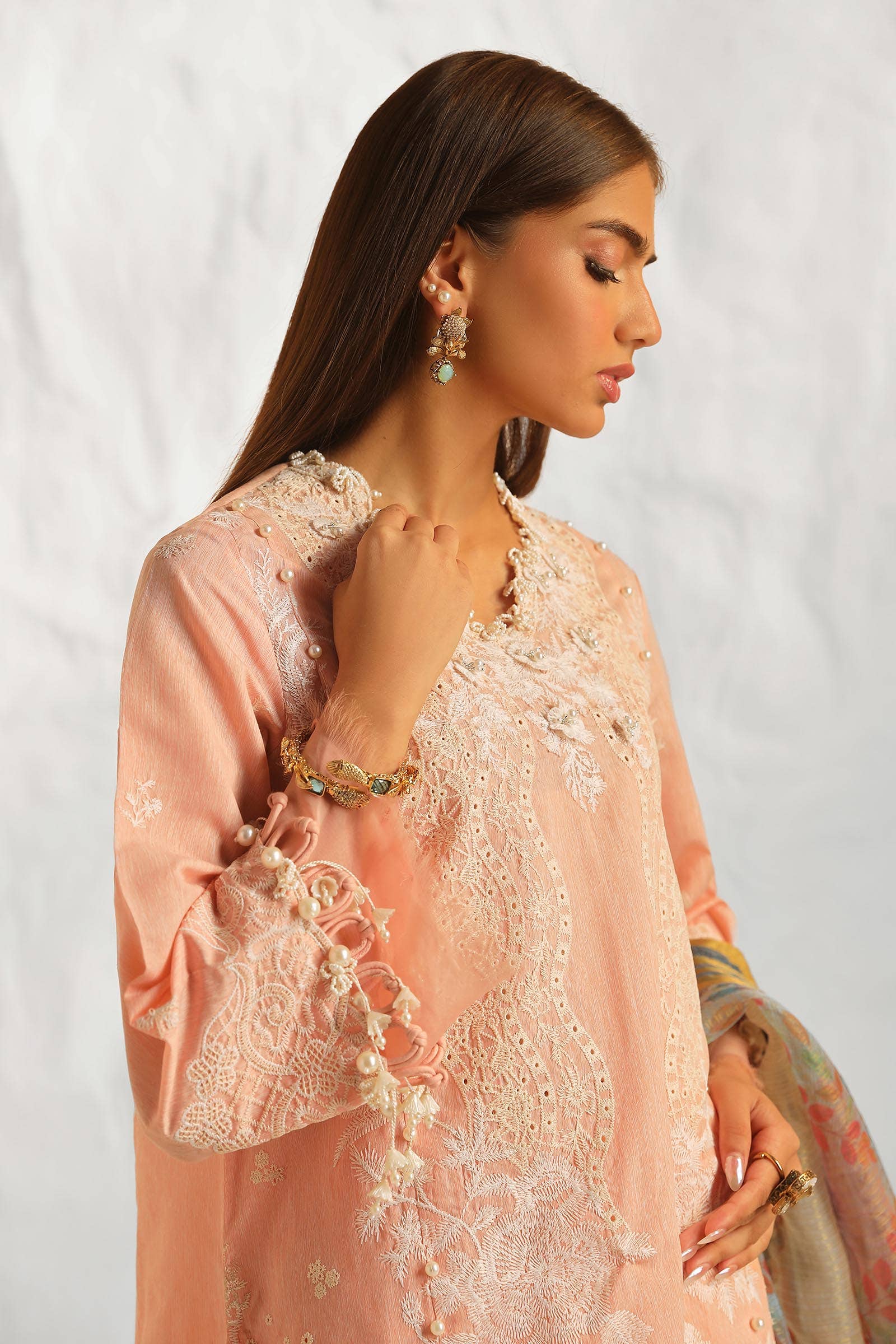 Sana Safinaz | Muzlin Summer 24 | 013A-DH - Khanumjan  Pakistani Clothes and Designer Dresses in UK, USA 