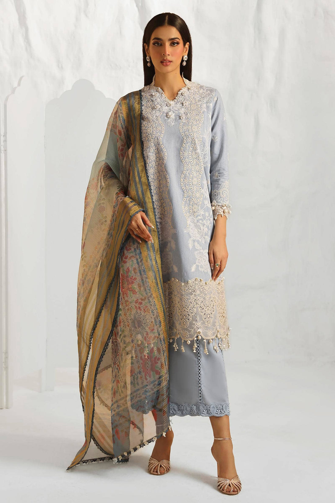 Sana Safinaz | Muzlin Summer 24 | 013B-DH - Khanumjan  Pakistani Clothes and Designer Dresses in UK, USA 