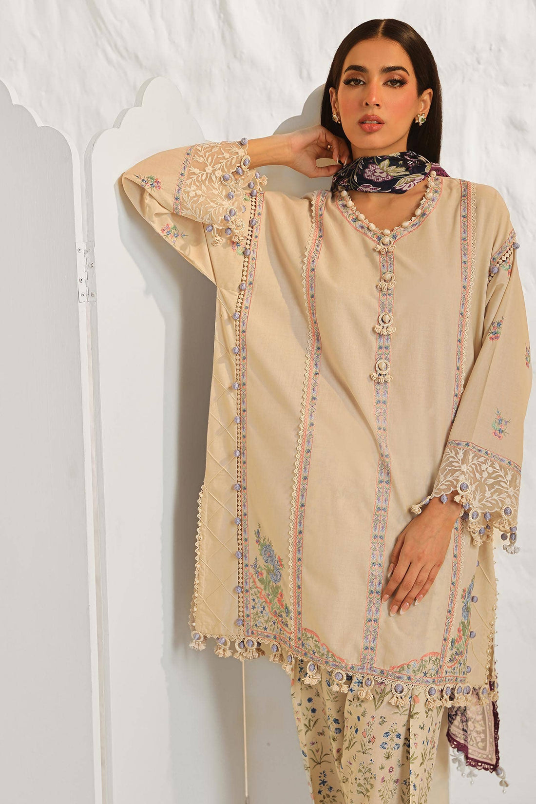 Sana Safinaz | Muzlin Summer 24 | 014A-CJ - Khanumjan  Pakistani Clothes and Designer Dresses in UK, USA 