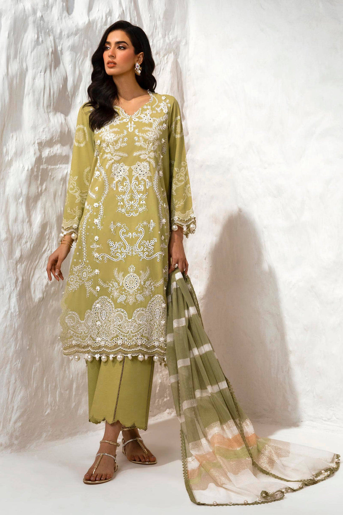 Sana Safinaz | Muzlin Summer 24 | 015A-DF - Khanumjan  Pakistani Clothes and Designer Dresses in UK, USA 