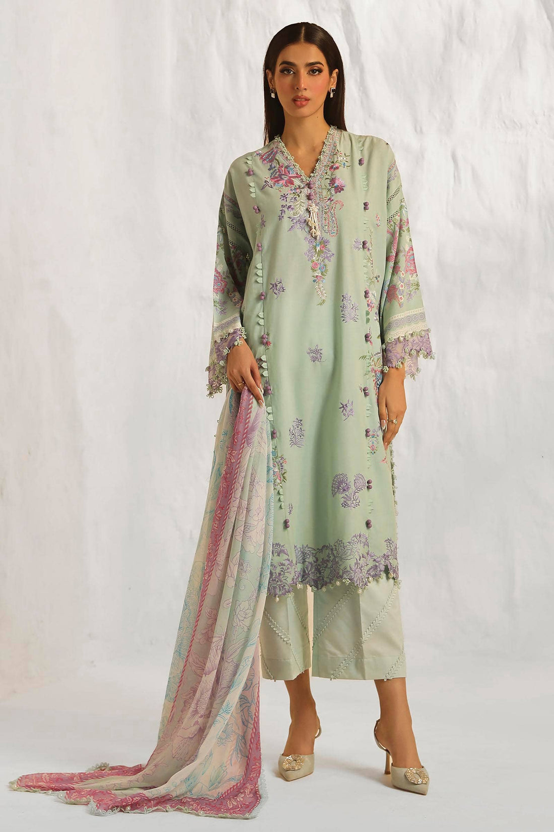 Sana Safinaz | Muzlin Summer 24 | 019B-CJ - Khanumjan  Pakistani Clothes and Designer Dresses in UK, USA 