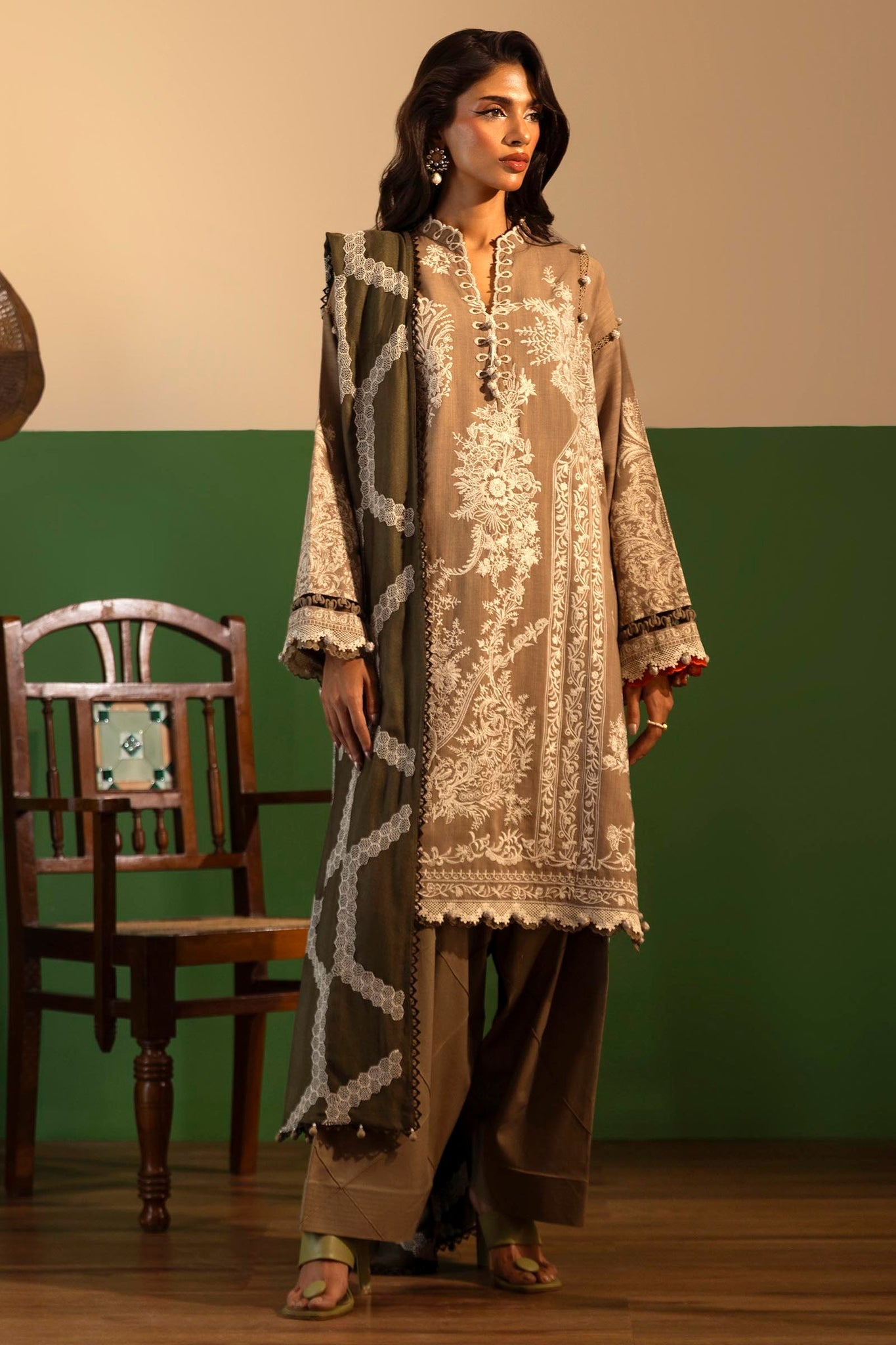 Sana Safinaz | Muzlin Winter 2024 |  M243-005B-3CO