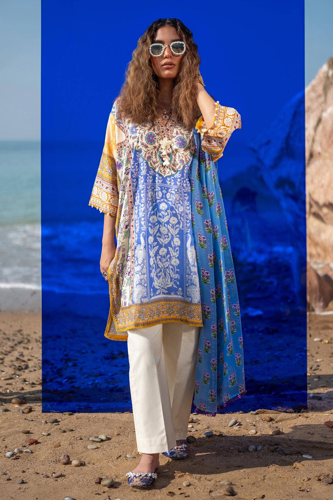 Sana Safinaz | Mahay Spring 24 | H241-003A-2BI - Khanumjan  Pakistani Clothes and Designer Dresses in UK, USA 