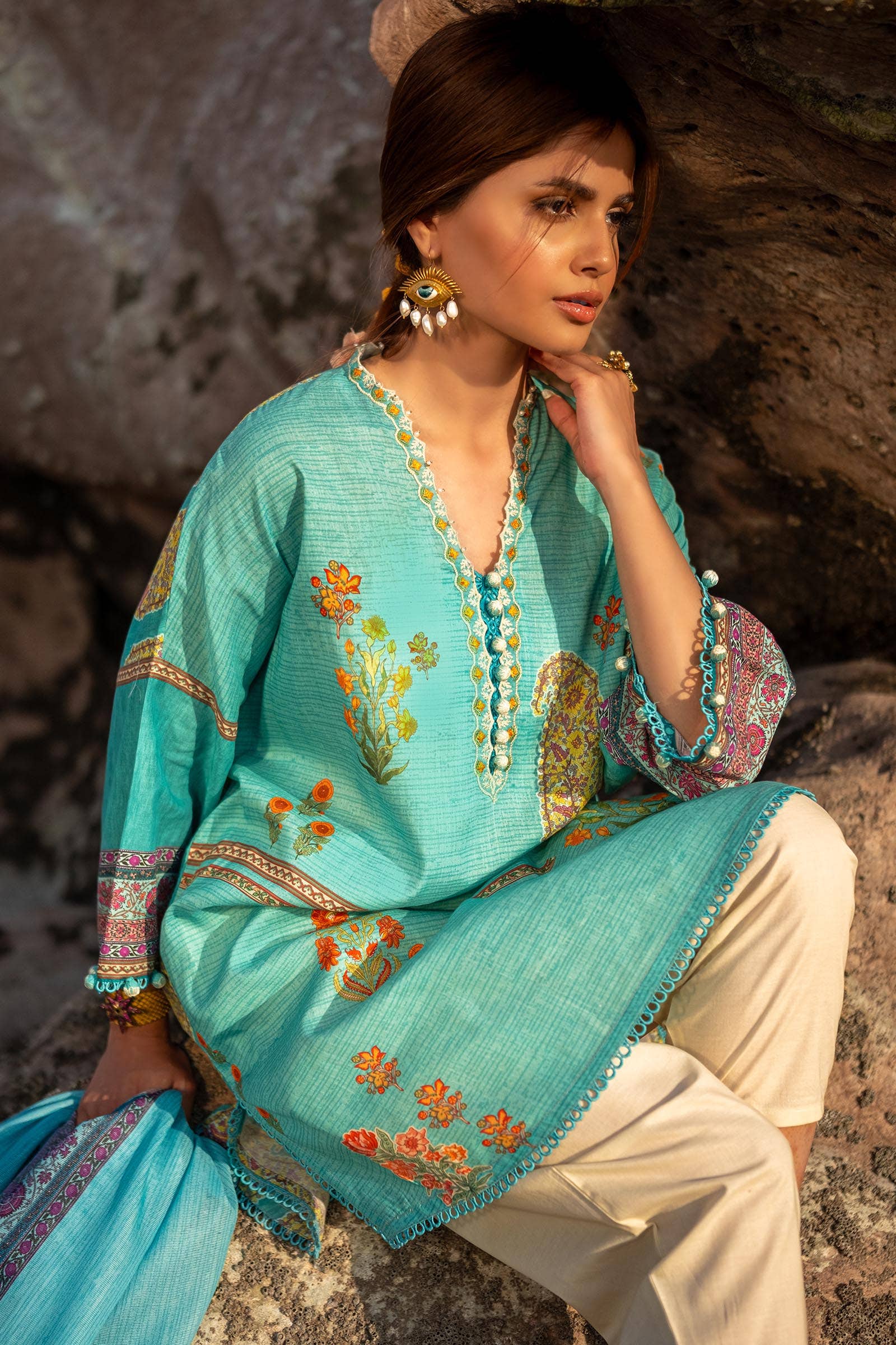 Sana Safinaz | Mahay Spring 24 | H241-022B-2BS - Khanumjan  Pakistani Clothes and Designer Dresses in UK, USA 