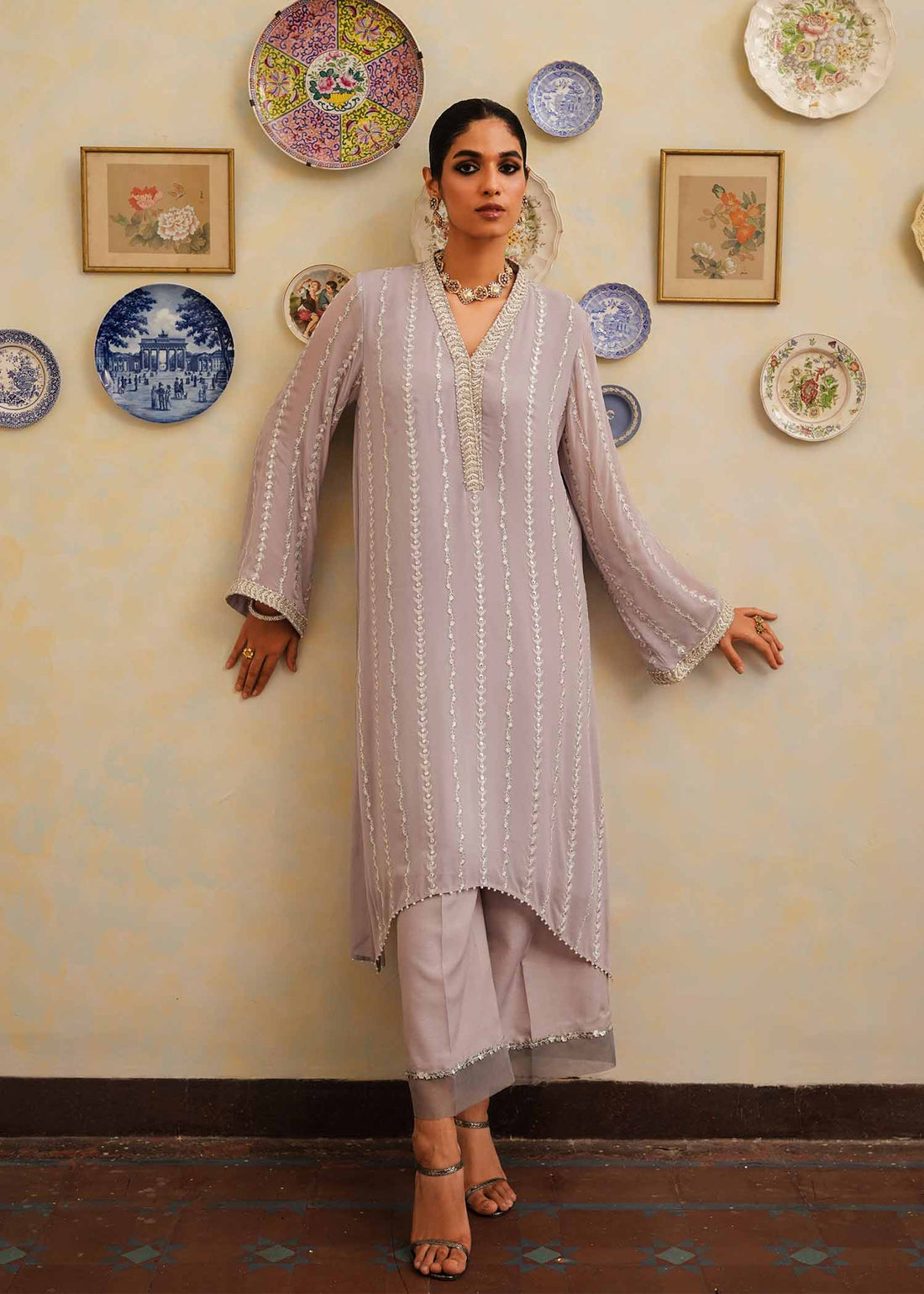 Mahgul | Eid Edit 2024 | Lavender Lines - Khanumjan  Pakistani Clothes and Designer Dresses in UK, USA 