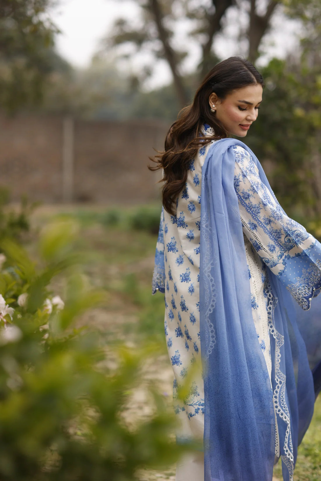 Manara | Vintage Flora 24 | Porcelain - Khanumjan  Pakistani Clothes and Designer Dresses in UK, USA 