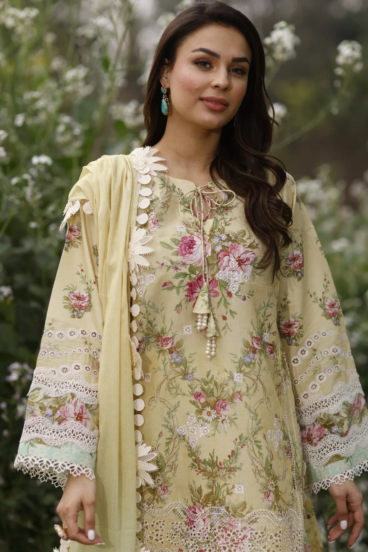 Manara | Vintage Flora 24 | Saba - Khanumjan  Pakistani Clothes and Designer Dresses in UK, USA 