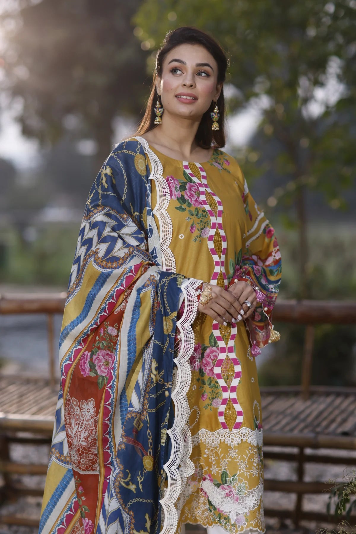 Manara | Vintage Flora 24 | Camellia - Khanumjan  Pakistani Clothes and Designer Dresses in UK, USA 