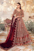 Maria B | Mbroidered Wedding Edition 23 |  Salmon Pink BD-2701 - Khanumjan  Pakistani Clothes and Designer Dresses in UK, USA 