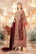 Maria B | Mbroidered Wedding Edition 23 |  Salmon Pink BD-2701 - Khanumjan  Pakistani Clothes and Designer Dresses in UK, USA 