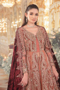 Maria B | Mbroidered Wedding Edition 23 |  Salmon Pink BD-2701 - Khanumjan  Pakistani Clothes and Designer Dresses in UK, USA 