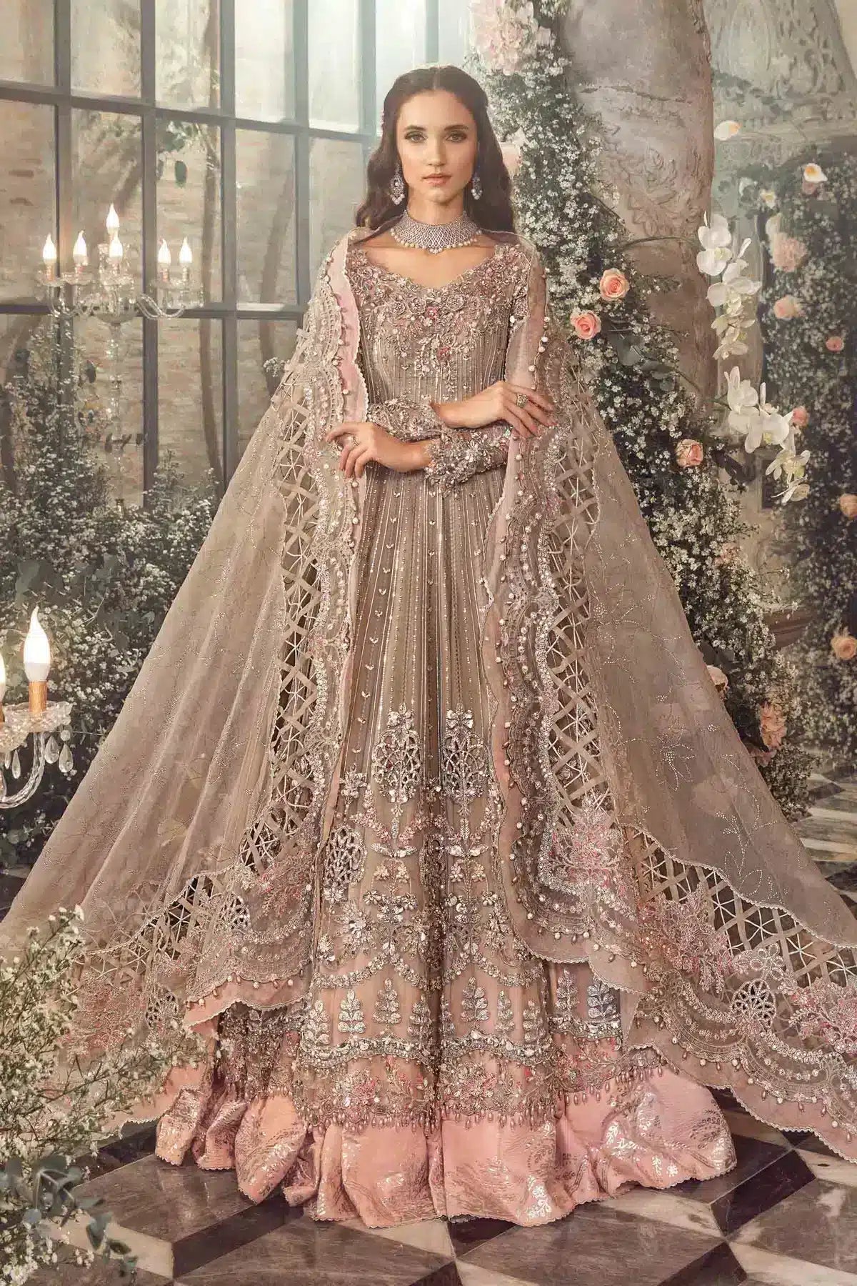 Maria B | Mbroidered Wedding Edition 23 | Grey BD-2703 - Khanumjan  Pakistani Clothes and Designer Dresses in UK, USA 