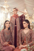 Maria B | Mbroidered Wedding Edition 23 |  Salmon Pink BD-2701 - Khanumjan  Pakistani Clothes and Designer Dresses in UK, USA 