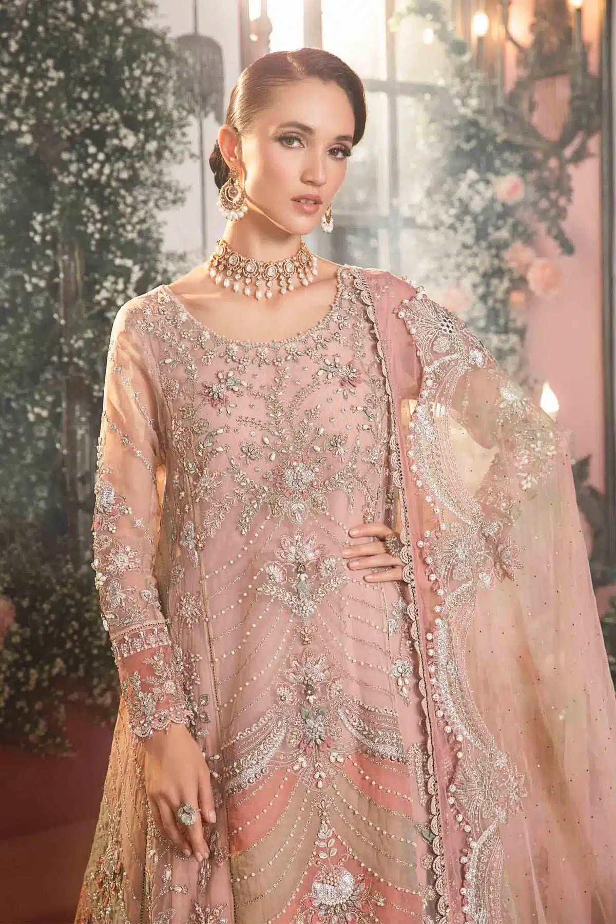 Maria B | Mbroidered Wedding Edition 23 | Pastel Pink BD-2706 - Khanumjan  Pakistani Clothes and Designer Dresses in UK, USA 