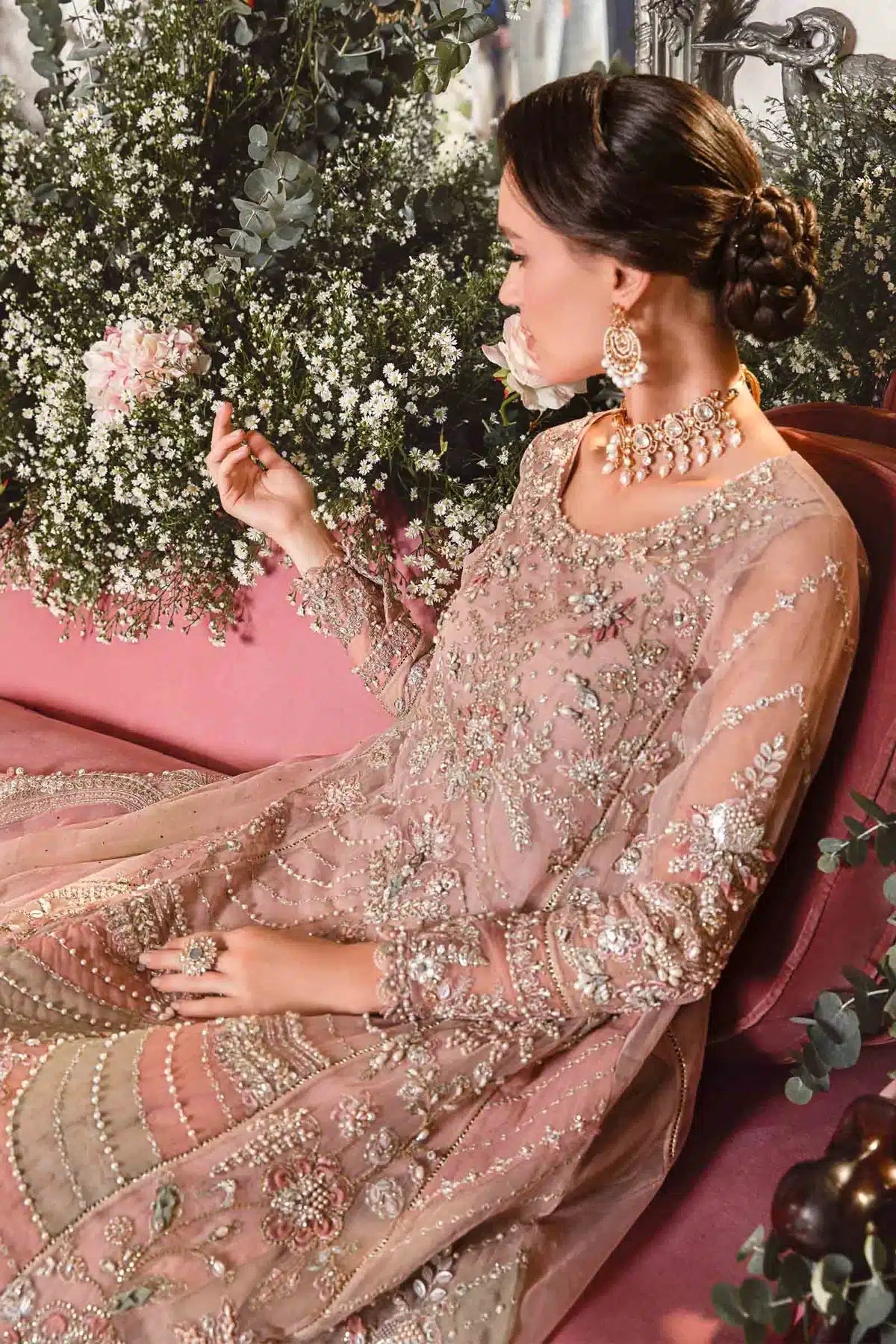 Maria B | Mbroidered Wedding Edition 23 | Pastel Pink BD-2706 - Khanumjan  Pakistani Clothes and Designer Dresses in UK, USA 