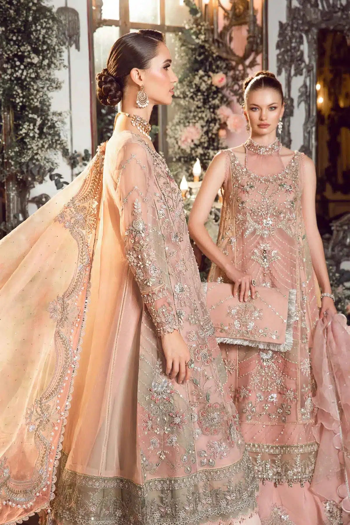 Maria B | Mbroidered Wedding Edition 23 | Pastel Pink BD-2706 - Khanumjan  Pakistani Clothes and Designer Dresses in UK, USA 