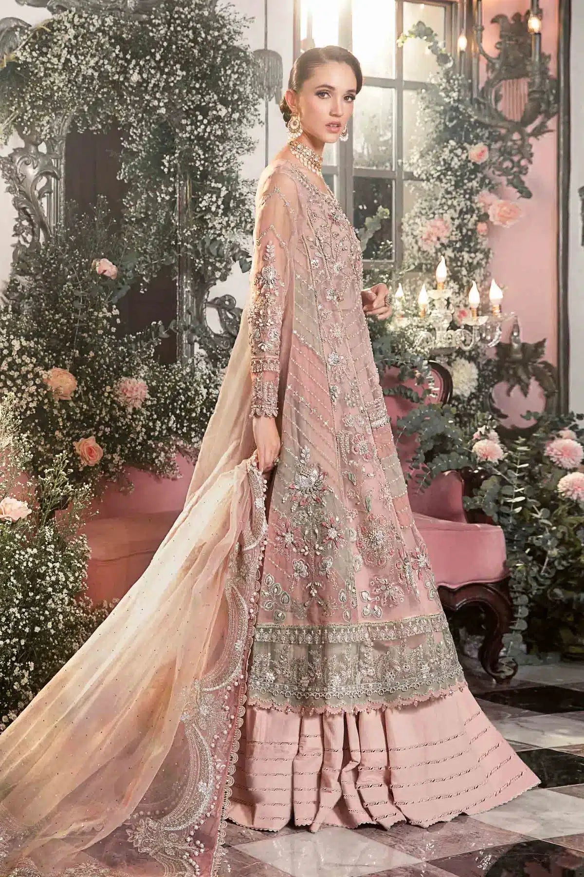 Maria B | Mbroidered Wedding Edition 23 | Pastel Pink BD-2706 - Khanumjan  Pakistani Clothes and Designer Dresses in UK, USA 