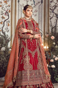 Maria B | Mbroidered Wedding Edition 23 | Maroon BD-2708 - Khanumjan  Pakistani Clothes and Designer Dresses in UK, USA 