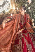 Maria B | Mbroidered Wedding Edition 23 | Maroon BD-2708 - Khanumjan  Pakistani Clothes and Designer Dresses in UK, USA 