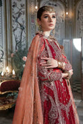 Maria B | Mbroidered Wedding Edition 23 | Maroon BD-2708 - Khanumjan  Pakistani Clothes and Designer Dresses in UK, USA 