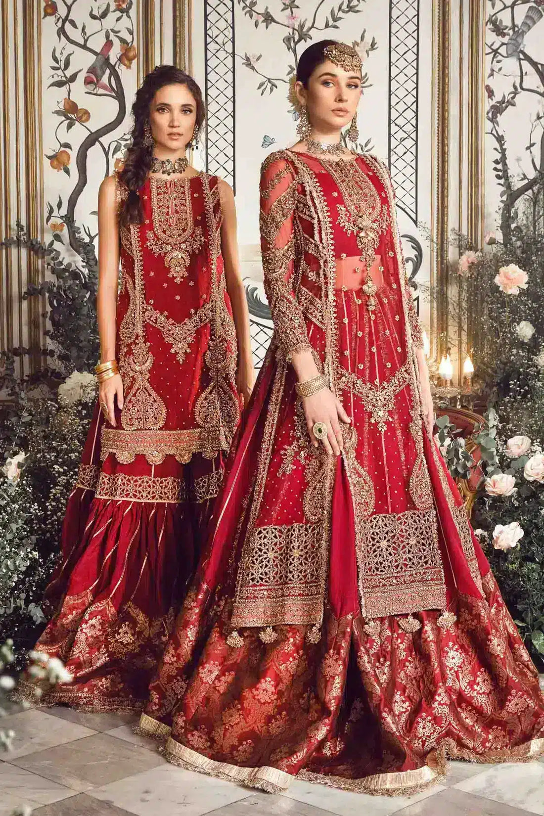 Maria B | Mbroidered Wedding Edition 23 | Maroon BD-2708 - Khanumjan  Pakistani Clothes and Designer Dresses in UK, USA 