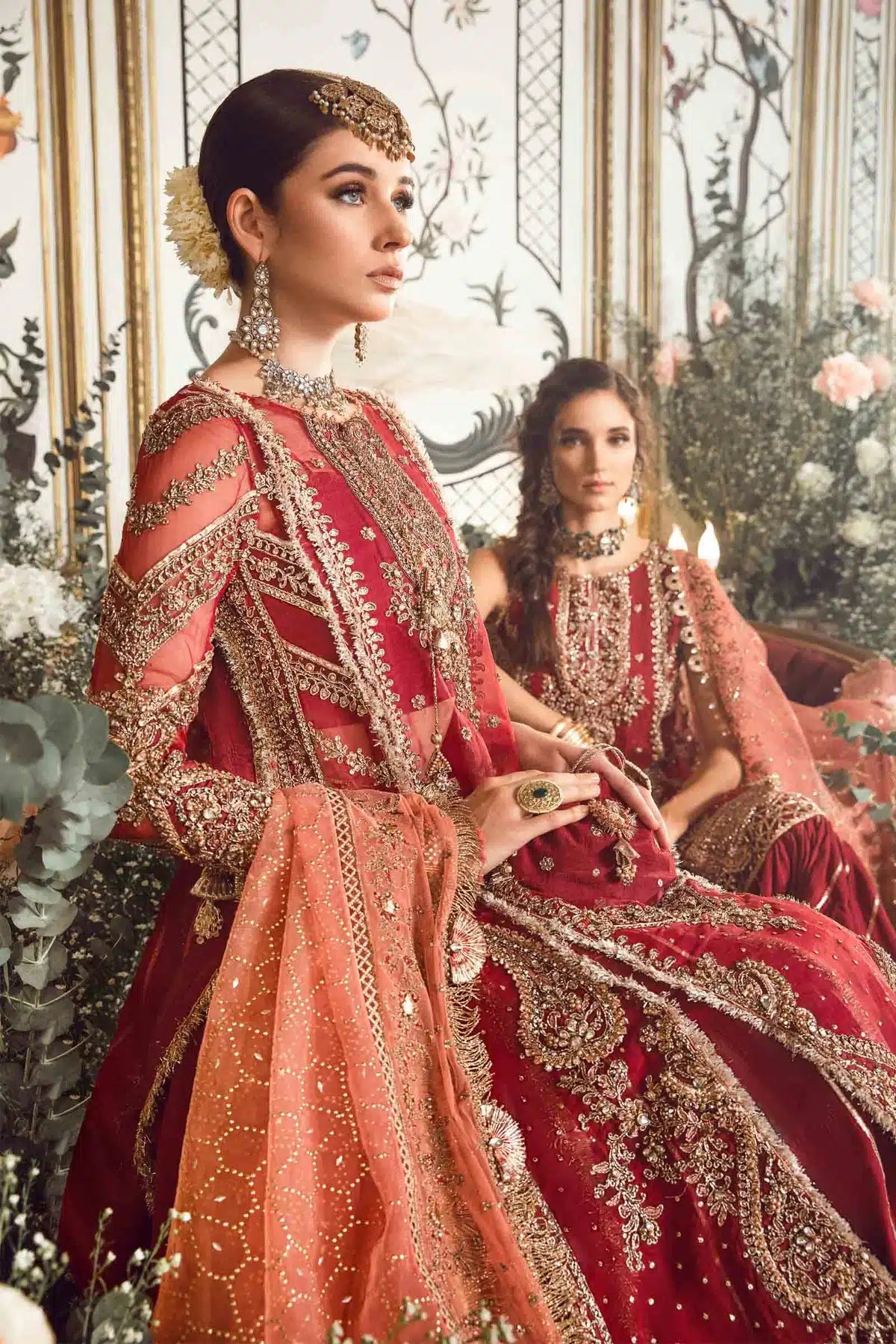 Maria B | Mbroidered Wedding Edition 23 | Maroon BD-2708 - Khanumjan  Pakistani Clothes and Designer Dresses in UK, USA 