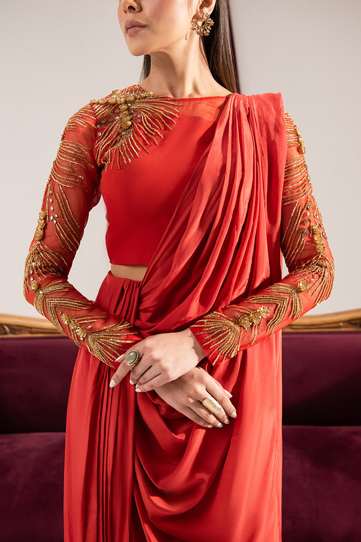 Maria Osama Khan | Tiffany Formals | Carnelian - Khanumjan  Pakistani Clothes and Designer Dresses in UK, USA 