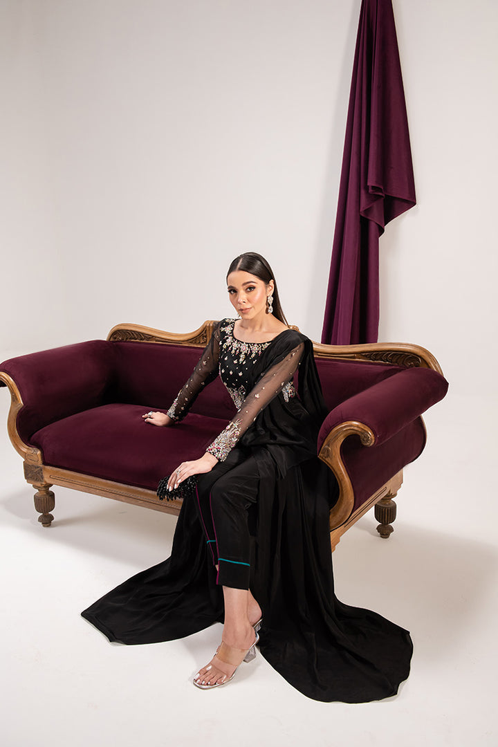 Maria Osama Khan | Tiffany Formals | Obsidian - Khanumjan  Pakistani Clothes and Designer Dresses in UK, USA 