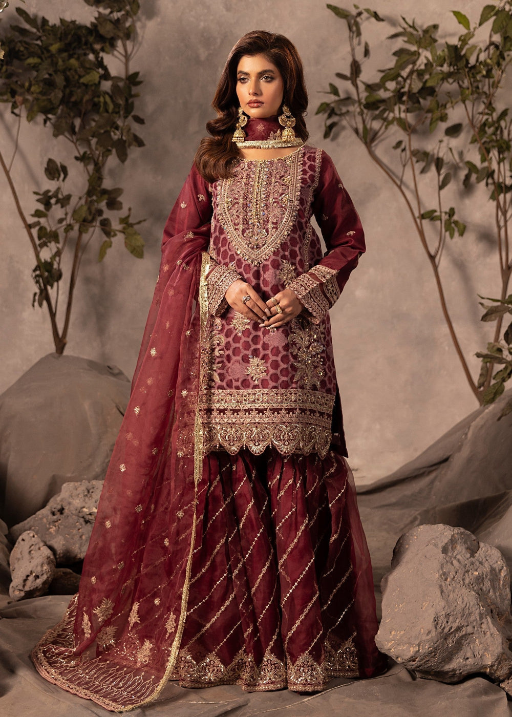 Diara Couture | Tabeer Formals | US-493 - PLUM