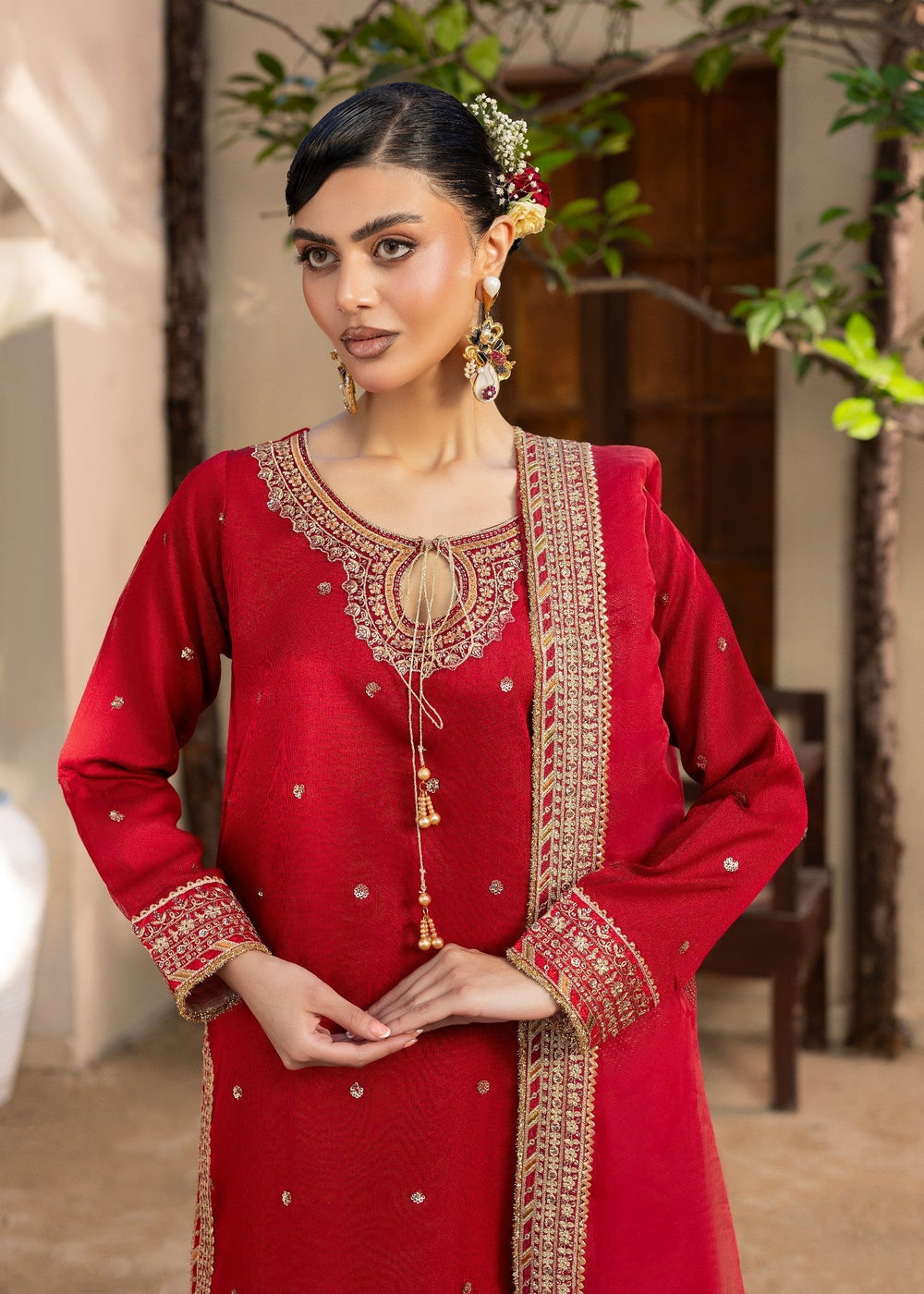 Diara Couture | Rangrez Luxe Pret | DF-46 - RED