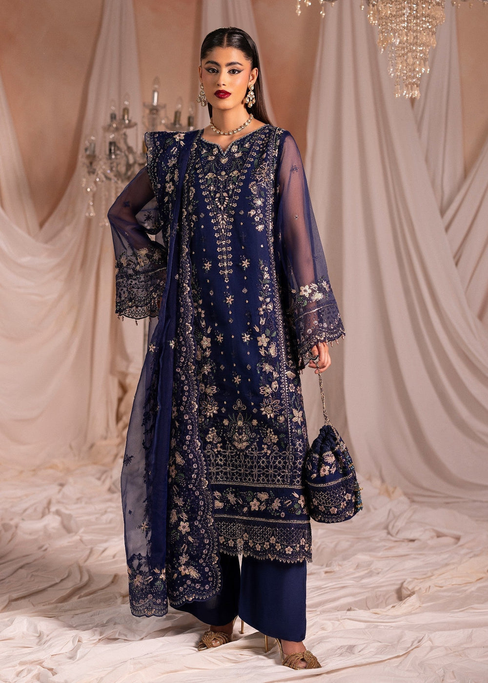 Diara Couture | Suave Formals | DF-43 - NAVY BLUE