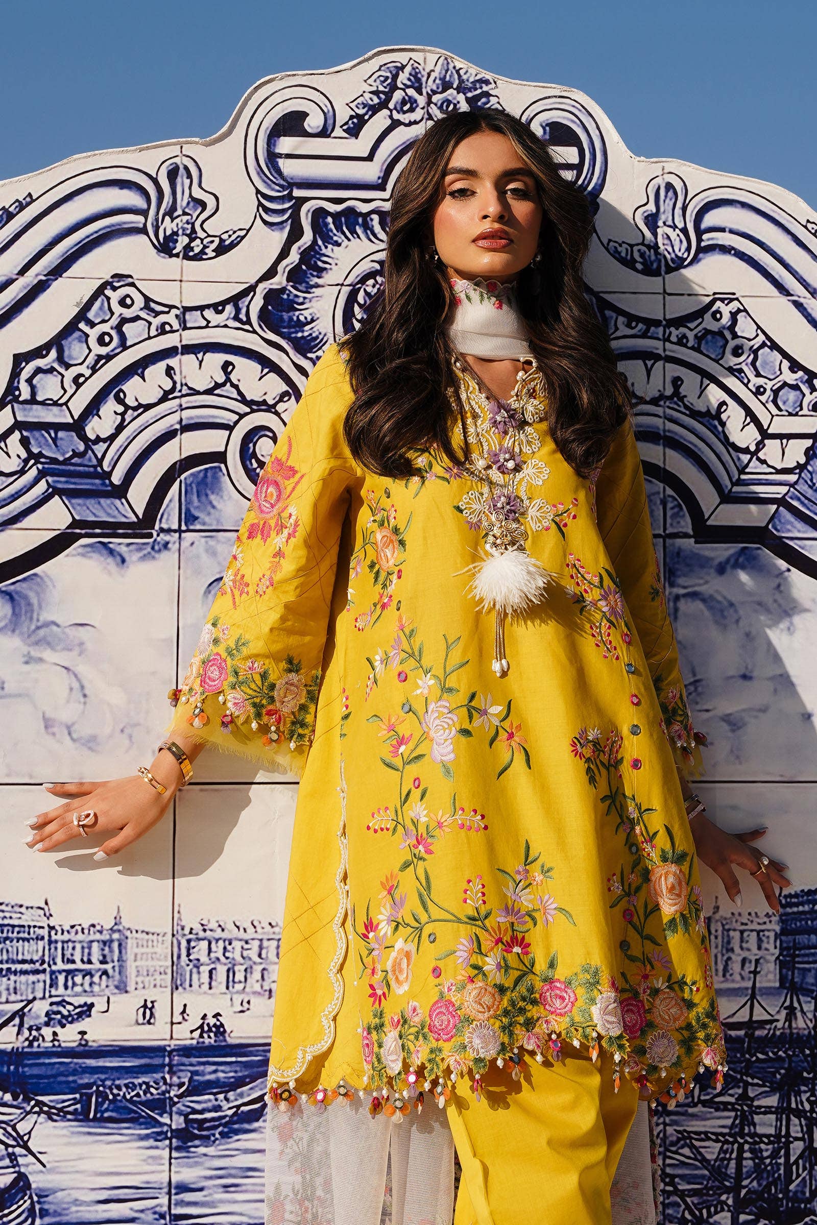 Sana Safinaz | Muzlin Spring 24 | M241-002A-CX - Khanumjan  Pakistani Clothes and Designer Dresses in UK, USA 