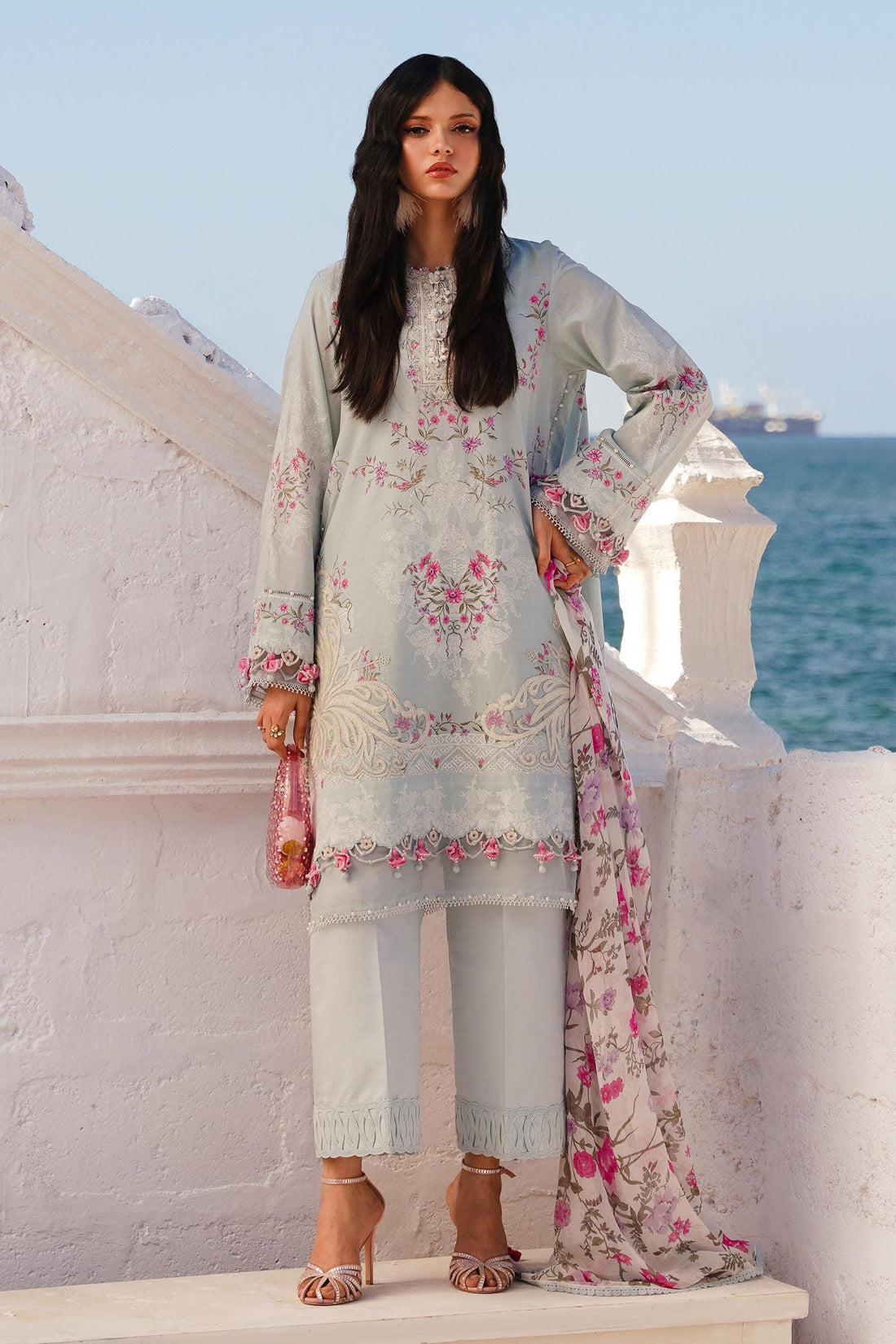 Sana Safinaz | Muzlin Spring 24 | M241-019B-CI - Khanumjan  Pakistani Clothes and Designer Dresses in UK, USA 