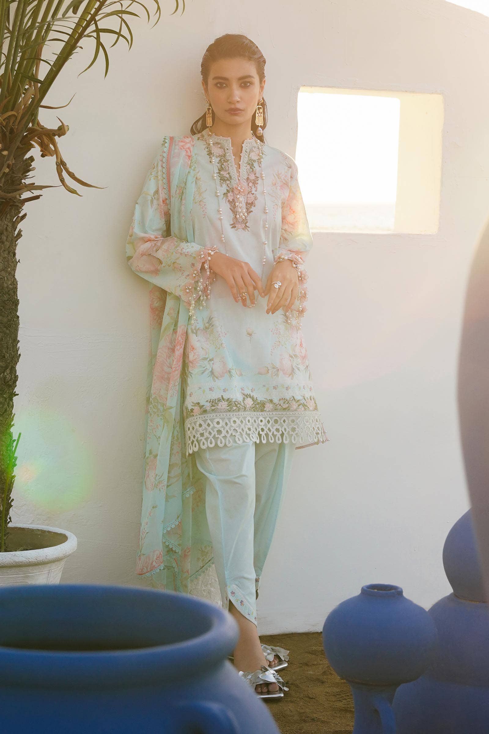 Sana Safinaz | Muzlin Spring 24 | M241-004A-CI - Khanumjan  Pakistani Clothes and Designer Dresses in UK, USA 