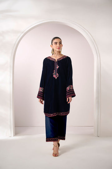 Dhanak | Velvet Edit | FW24DA-2614 NAVY BLUE