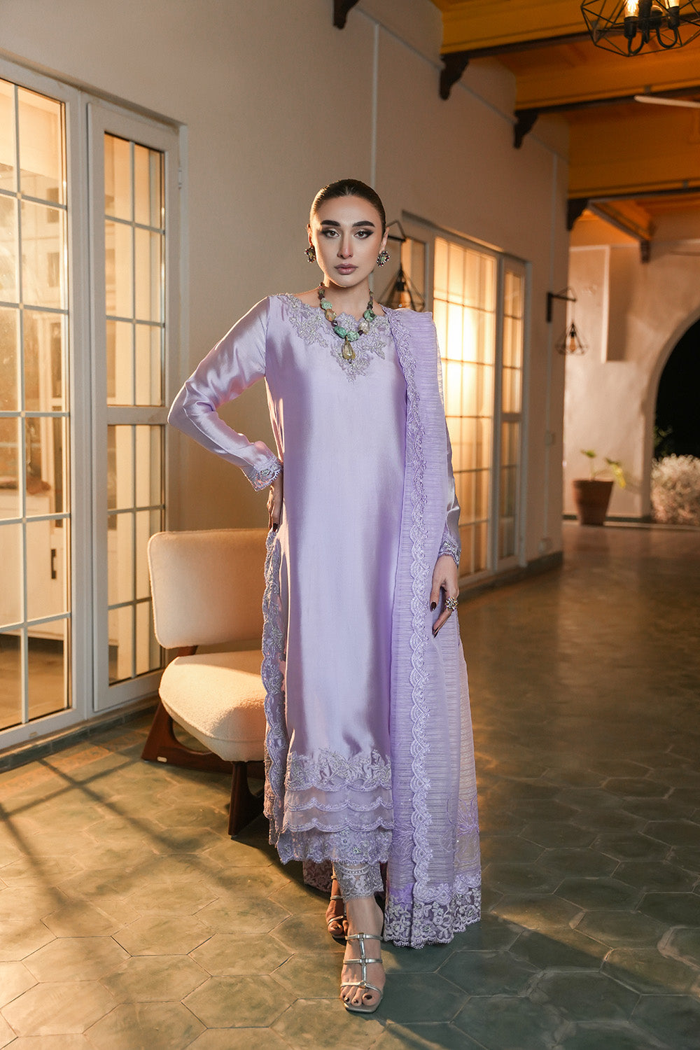Nilofer Shahid | Verve Summer 24 | Dynamic Diva (3pc)- Verve SS 24 - Khanumjan  Pakistani Clothes and Designer Dresses in UK, USA 