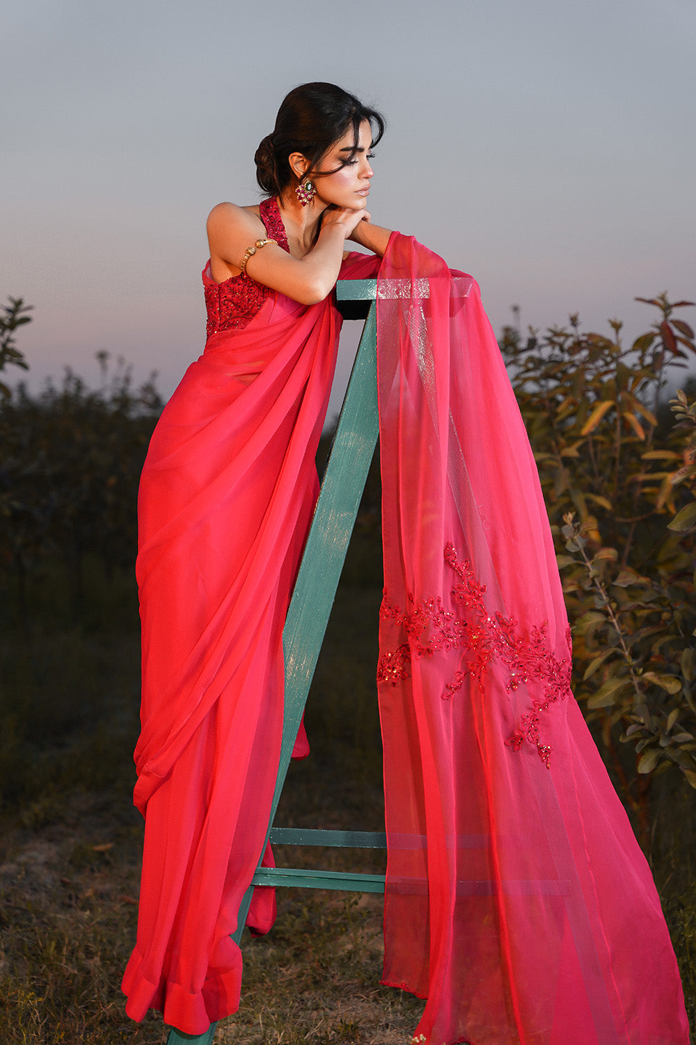 Nilofer Shahid | Verve Summer 24 | Radiant Rebel (Saree) - Khanumjan  Pakistani Clothes and Designer Dresses in UK, USA 