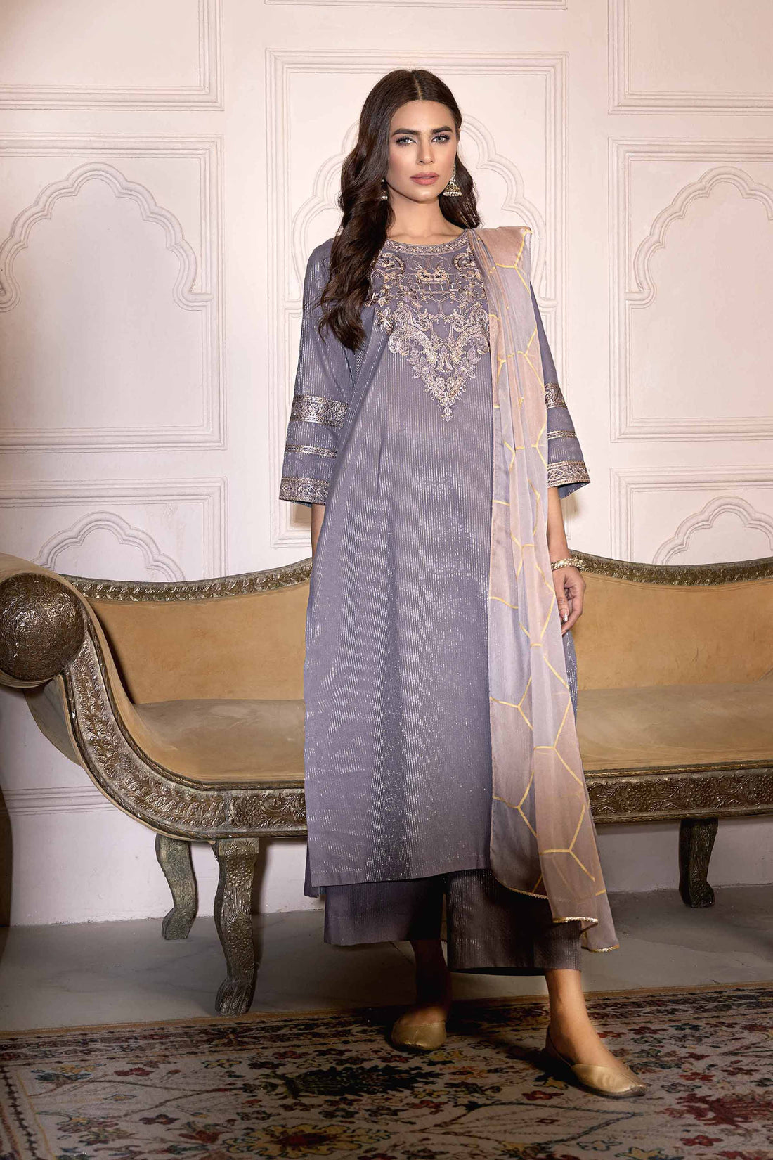 Nishat Linen | Luxury Collection 24 | KFE24-08 - Khanumjan  Pakistani Clothes and Designer Dresses in UK, USA 